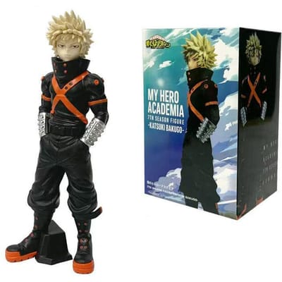 23CM Originele BANPRESTO My Hero Academia 7E SEIZOEN BEELDJE Katsuki Bakugo Beeldje Anime Model Echt Doos Speelgoed