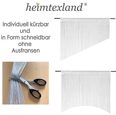 heimtexland ® Draadgordijn, draadgordijn, op maat te snijden, inslagringen, ruimteverdeler, gordijn, insectenbescherming, deurgordijn, Oeko-Tex, type 123, bordeauxrood, 245 x 98 cm (h x b)