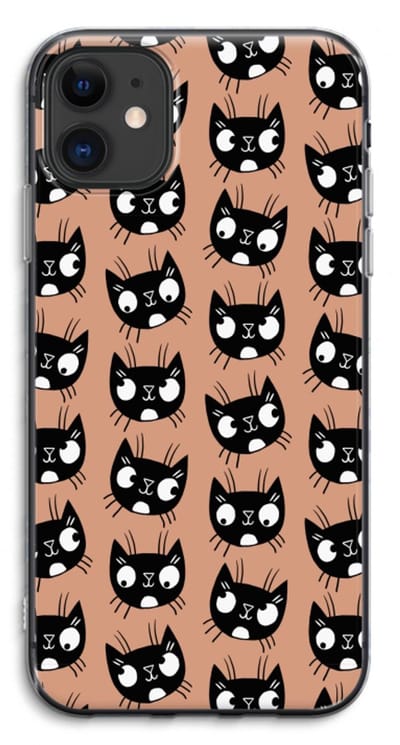 Case Company® - Hoesje geschikt voor iPhone 11 hoesje - Kat - Soft Cover Telefoonhoesje - Bescherming aan alle Kanten en Schermrand
