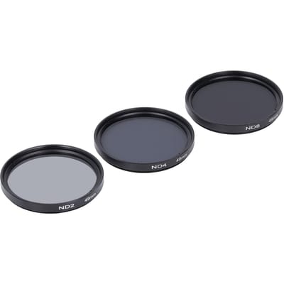 ND Filters Set HD Meerlaagse Coating Anti Overbelichting Anti Verstrooid Licht Krasbestendig ND2 ND4 ND8 Filters voor 49mm / 1.93in gray