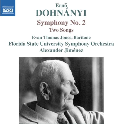 Evan Thomas Jones, Florida State University Symphony Orchestra, Alexander Jiménez - Dohnányi: Symphony No. 2 | Two Songs (CD)