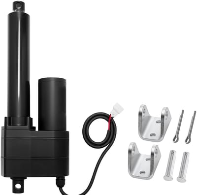 12V Lineaire Actuator, Slag van 6 Inch, Draagvermogen van 2023 Lbs/9000n, Waterdichtheid IP65, Snelheid van 0,2 Inch/S, Inclusief Montagebeugels voor Industriële Apparatuur en Zware Hijstoepassingen