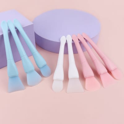 8-delige siliconen gezichtsmaskerborstelset, applicator, schraperborstel, applicator voor gezichtsmaskers (moddermasker), zelf te maken gezichtsmasker in verschillende vormen