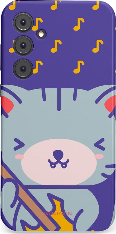 Casetastic Hoesje Geschikt voor Samsung A35 - Stijlvolle Beschermende Duo-layer Case - Katten beat