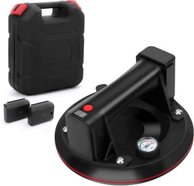 8 Inch Zuiglifter voor Glas en Tegels - Draagkracht tot 300 kg met Manometer
