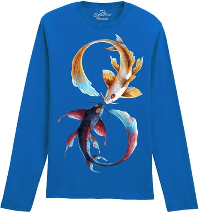 Koi Karper Eternal Bond - Fish The Coloured House Longsleeve T-shirt 3XL