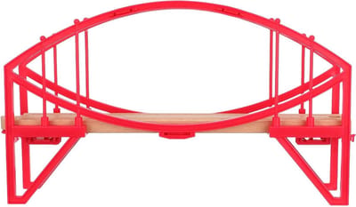 Miniatuur boogbrug model - Trein landschap - Scène bouwen - Verhoogde creativiteit - 30x18x6 cm - Rood