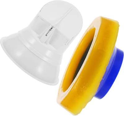 Toiletpot Afsluitring - Lekvrije Flensring - Badkamer Lekdicht Maken - Verstevigde Rubberafdichting - 10.8 x 10.8 x 9.5 cm - Multicolor