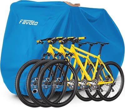 Waterdichte fietshoes voor 2-3 fietsen - 210T Oxford-weefsel - Afdekzeil met tas - 200x105x110cm