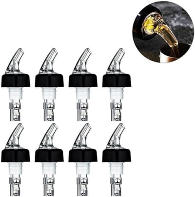 8 stuks ‑ Automatische wijnmeter ‑ Wijnschenker ‑ Wijnmeter ‑ Snelle meting ‑ Drankwijn‑cocktaildispenser ‑ 1oz/30ml ‑ Thuisbargereedschap ‑ geschikt voor dranken, wijn, cocktails ‑ geschikt voor elke bar, restaurant of thuisbar