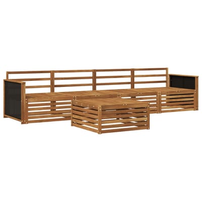vidaXL - Buiten - bank - set - 5 - st - Naturel - Massief - Acacia - Hout