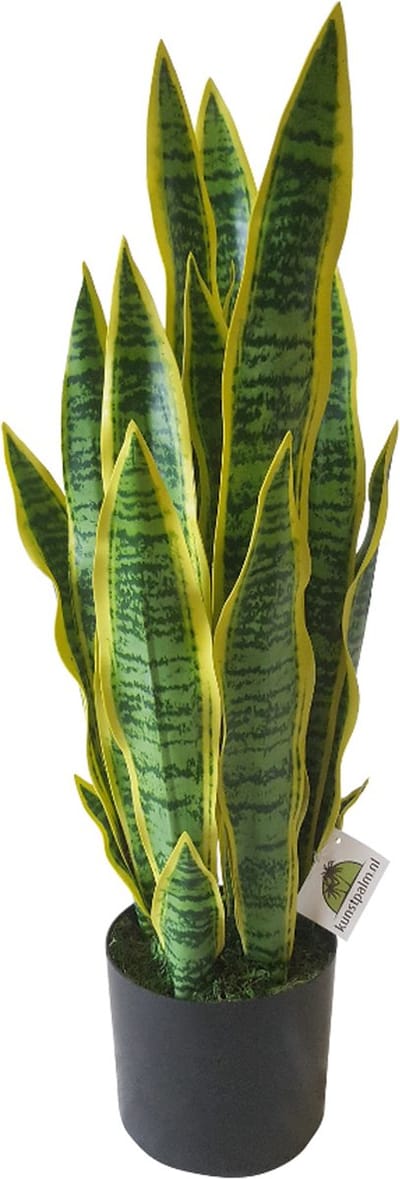 Kunst Sanseveria | 68cm - Namaak sanseveria - Kunstplanten voor binnen - Kunstplant sanseveria