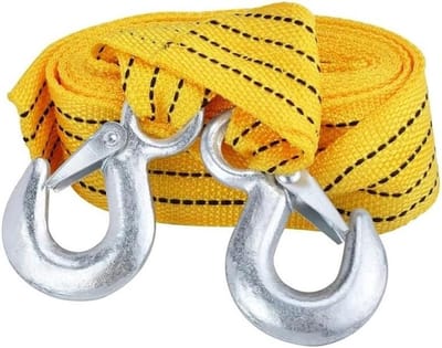 Sleepkabel Auto - Touw met haken - Voertuigen verplaatsen - Zware polyester - 50 g - Rood