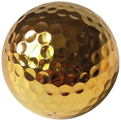 1-stuk Golfballen - 1,68" x 4,26cm - voor Golf, Handruimte, Binnenruimte, Buitenswing, Putten, Training, Oefenballen - Vergulde Golfballen - Geschikt voor Sport - Kunnen Worden Gebruikt als Geschenken en Decoraties - Goud