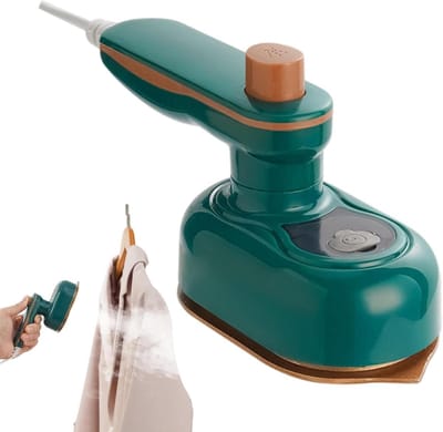 Draagbaar Strijkijzer - Mini Stoomstrijkijzer - Kleding Kreukvrij Maken - Snelle Opwarming - 15 cm - Wit