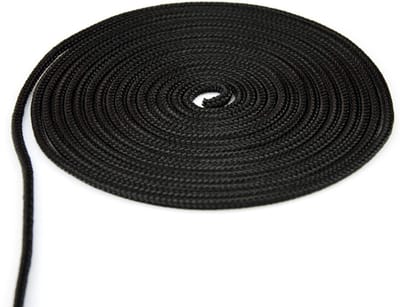 DQ-PP POLYPROPYLEEN Touw, 4 mm, 90 m, ZWART, Draagvermogen tot 180 kg Vlechtlijn Textieltouw Lijn Koord Touw Kunststof touw gevlochten