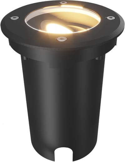 Ledvion LED Grondspot Buiten IP67 10W 230V GU10 dimbaar rond zwart
