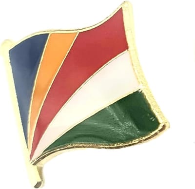 Indische Oceaan metalen emaille land vlag Pin Badge, Metaal
