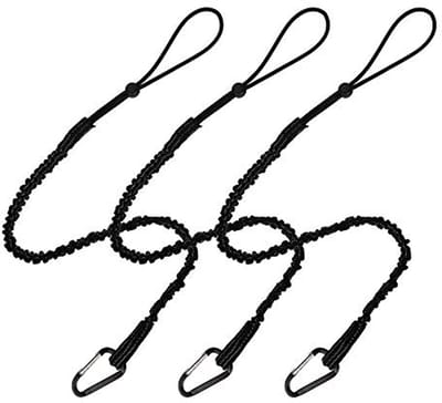 Intrekbare gereedschapskoorden met aluminium karabijnhaak - 1/3/5 stuks, tot 13,6 kg
