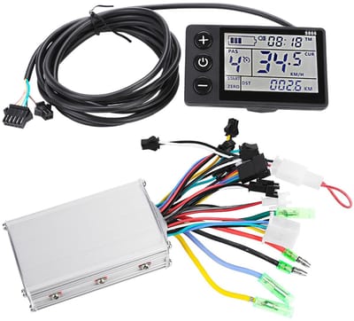 Allecto - Waterdichte Elektrische Fiets LCD-display - Eenvoudig Te Installeren - Inclusief Controller - Geschikt voor 36V - Ideaal voor Fietsscoote...