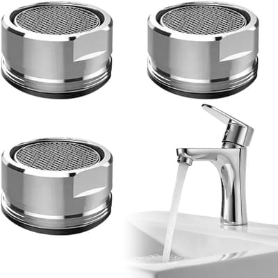 Dailygoods- Kraanfilter - Verbetering waterstraal - Douchefilter - Zeef - 24 mm - Hoogwaardige materialen - Duurzaam roestvrij staal - Kraanaccessoire