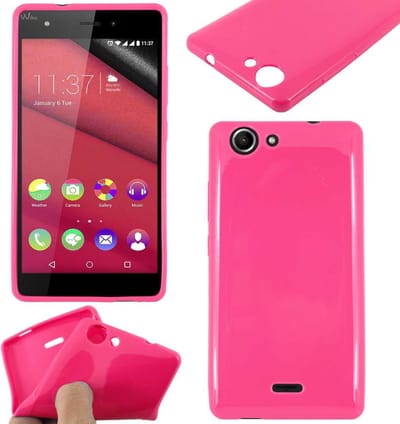 ebestStar - Hoes geschikt voor Wiko Pulp 4G, Beschermhoes Siliconen Schokbestendig, Dun en Flexibel, Roze