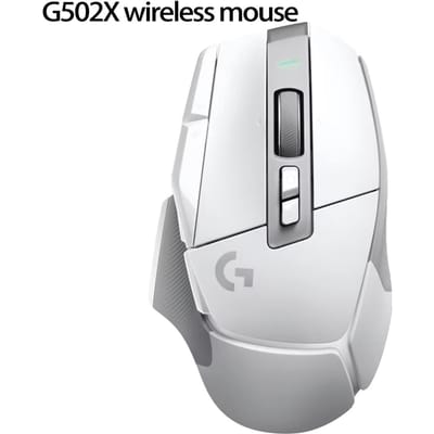 Logitech G502 X PLUS Lightspeed Gamingmuis RGB Vloeiend Lichteffect Hero25K Sensor wit