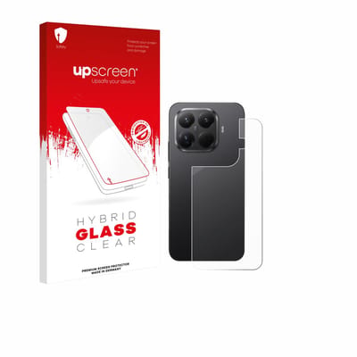 upscreen - Screenprotector voor Xiaomi 15T Pro (Achterkant) - Folie Beschermfolie Beschermglas transparant