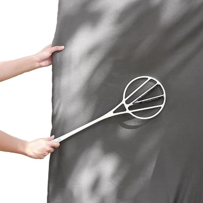 Tapijtbeater - Stofverwijderaar - Tapijt Reinigen - Lange Grip - 52 cm - Wit