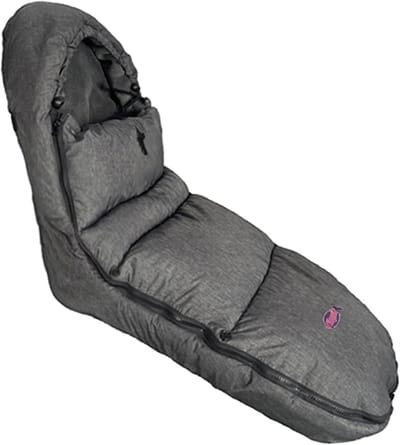 Voetenzak Kinderwagen - Baby Voetenzak Dekje - Baby Comfortabel Houden - Waterdicht Koraalfleece - 99 cm Hoogte - Grijs