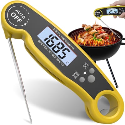 SnelShoppen - Retoo Digitale Vleesthermometer - Grill Thermometer met Backlight, Snelle Lezing in 3s, Automatische Uitschakeling, Voor BBQ, Oven, Keuk
