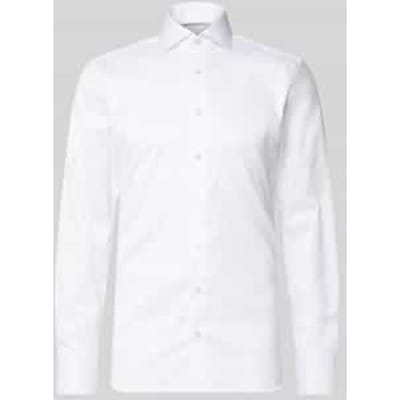 ETERNA 1863 slim fit premium overhemd - 2-ply twill heren overhemd - wit - Strijkvrij - Boordmaat: 38 (EU maat: S)