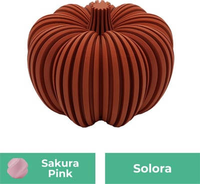Solora pompoen beeld – Decoratief beeld - Sakura Roze - 3d geprinte beeld – Herfst woondecoratie - 10CM