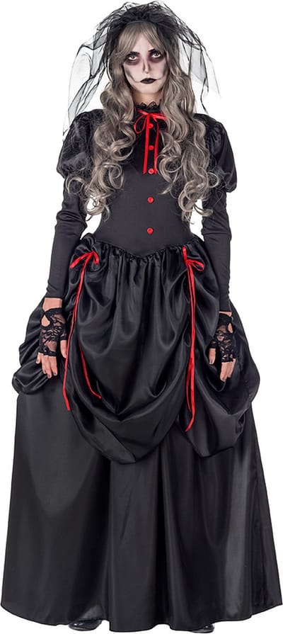 Boland - Kostuum Black widow (S) - Volwassenen - Spook - Halloween - Horror - Geest - Spook - Zwarte weduwe