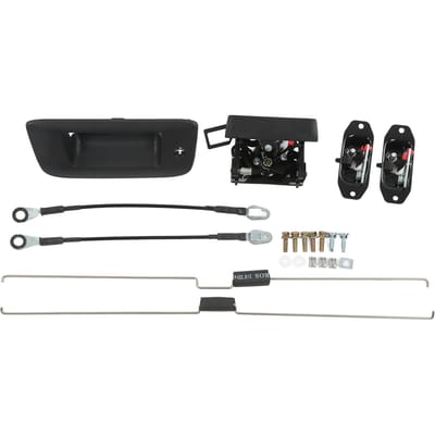 Achterklep Kabel Vergrendelings Stang Handvat 20927958 met Sleutelgat Vervanging voor SILVERADO 1500 2500 3500 black