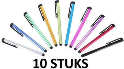 cadeau idee! | 10 + 1 extra stylus pennen mix verschillende kleuren voor Tablet, Smartphone en pc