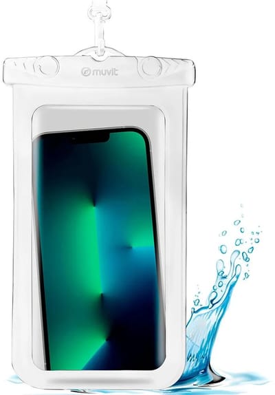 Muvit For Change Recycle-teck Ip68 Up To 6.5´´ Waterdichte Telefoonhoes Transparant