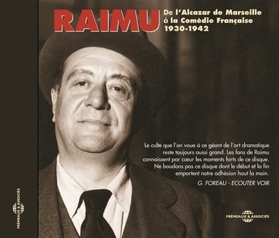 Raimu - Raimu - De L'Alcazar De Marseille À La Comédie Française 1930-1942 (CD)