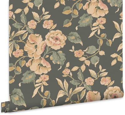 Laura Ashley Alyworth Trail Behang - Bloemen - 10mx52cm - Blauw