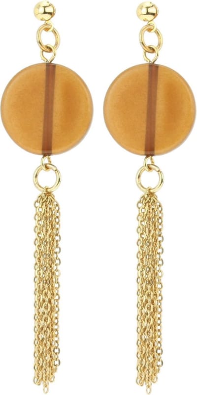 Behave - Oorhangers dames - Goudkleur kwastjes - Retro boho stijl