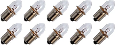 Signaallamp P13.5S 7.2V 5.4W - 750 mAh - 10 stuks - T1 Gloeilamp Ø11mm - 30mm - 2500K - Dimbaar