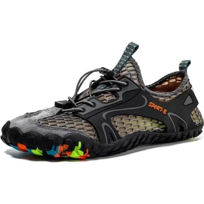 Outdoor Sneakers Antislip Wandelschoenen Voor Heren Dames Wandelen Trekking Waterschoenen Unisex Ademend Mesh Stroomopwaarts Strand Barefoot 36 gray