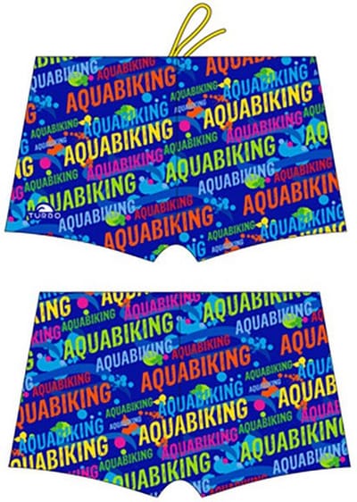 Turbo Aquabiking Letters Zwemboxer Blauw XL Man