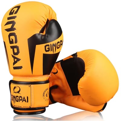 Gants de Boxe 1/6/8/10/12 oz pour Enfants Femmes Hommes Muay Thai MMA Karate Entraînement Paos de Frappe Kickboxing 6oz