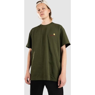 Carhartt WIP American Script T-Shirt groen