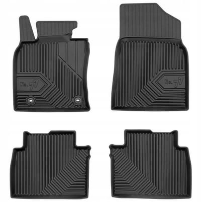 Frogum - No.77 - Automatten 3D - Geschikt voor TOYOTA CAMRY IX (vanaf 2018) - 4-delig - TPE Rubber - Zwart