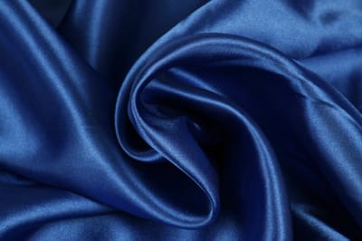 Satijn stof - 150cm breed - Blauw - 50 meter