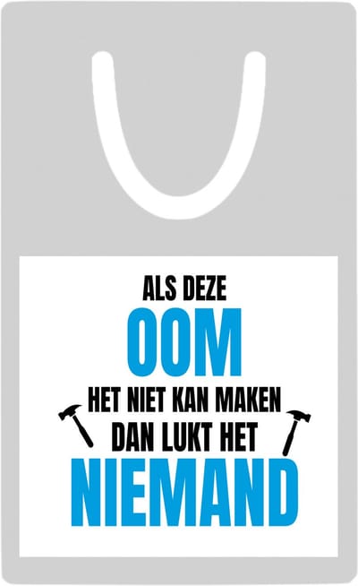 Hacebo® - Als oom het niet kan metalen boekenlegger- Oom - een oom - verjaardagscadeau - cadeau voor oom - cadeau - kado Bladwijzer boekenleggers - 7.6 cm x 5cm