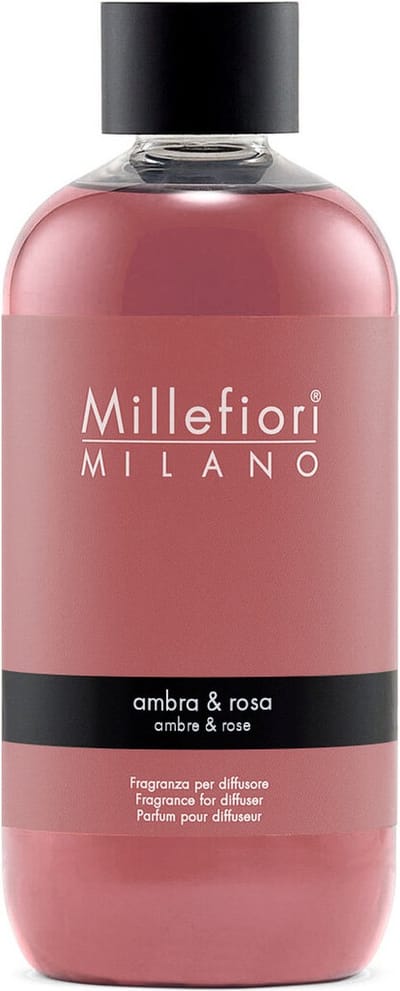 Millefiori Milano Navulling voor Geurstokjes 250 ml - Ambra & Rosa
