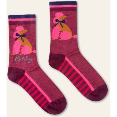 Oilily Macherie Sokken- maat35-38 Beet Rood